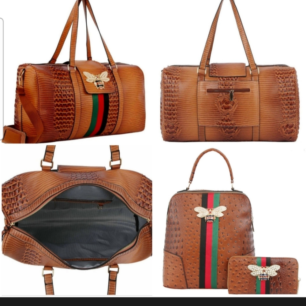Queen Bee Tan Backpack & Duffle Bundle 